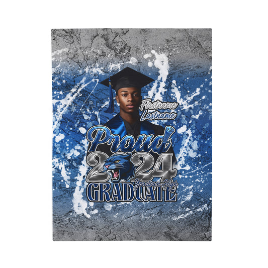 Personalized Custom Plush Photo Blanket Gifts for Graduation 2024 – Perfect for the Senior Graduate